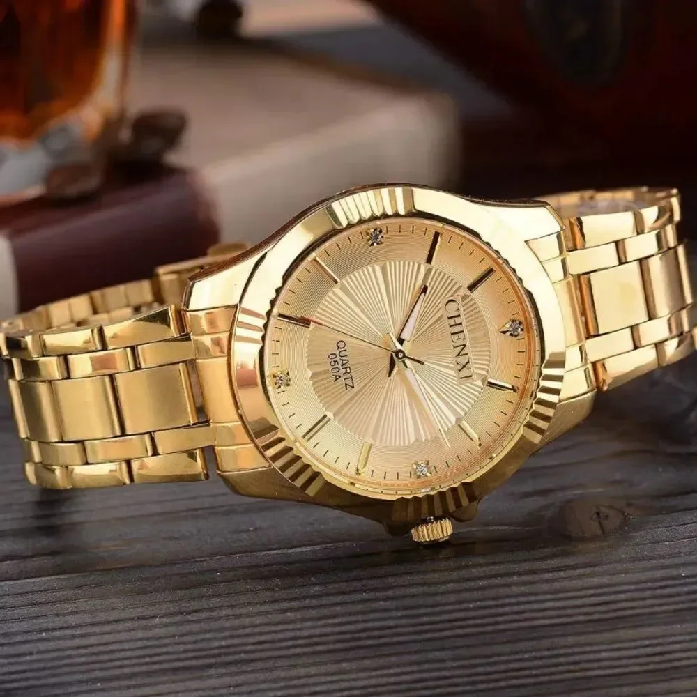 Classic Gold Wristwatch for Men